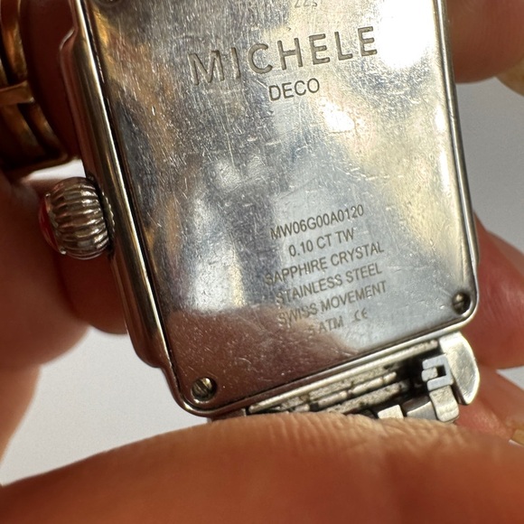 MICHELE Deco Madison Diamond Dial Women\'s Watch Silver MWW06T000141 main image 11